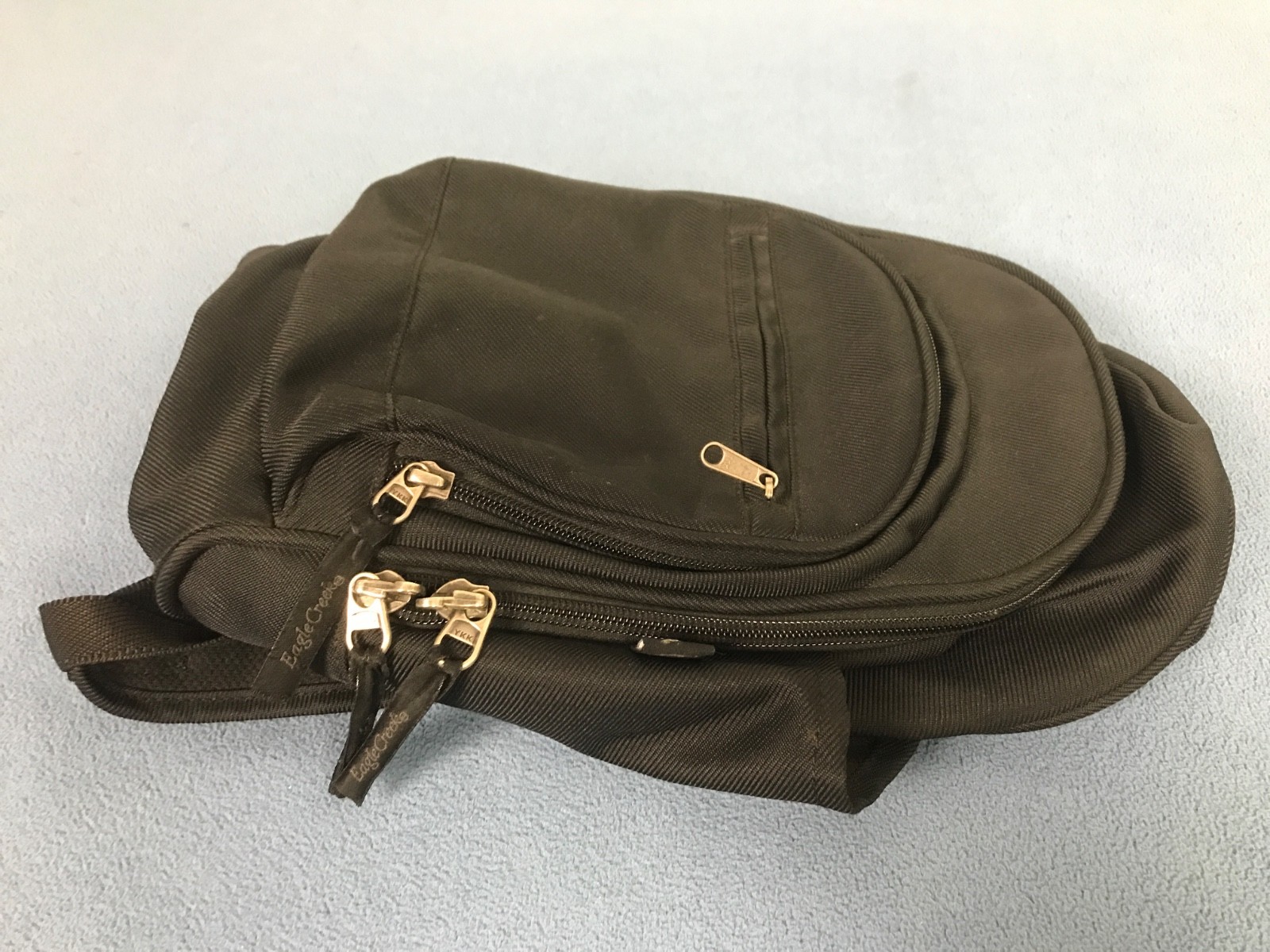 Eagle Creek Black Mini Backpack Unisex Adjustable Shoulder Straps Many Pockets 3