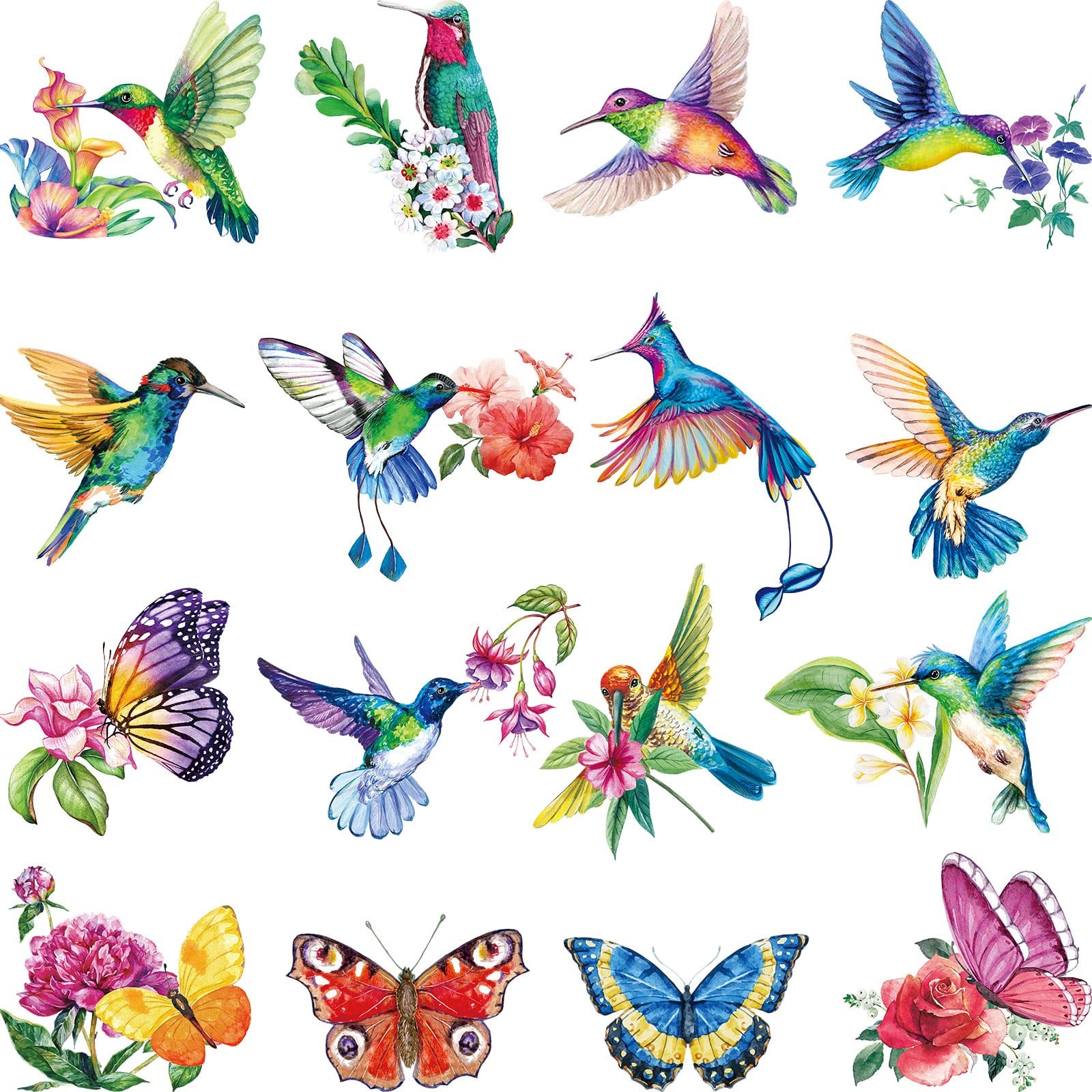 Pajean 32 Pieces Hummingbird Window Clings Anti Collision As Pictures Shown gallery