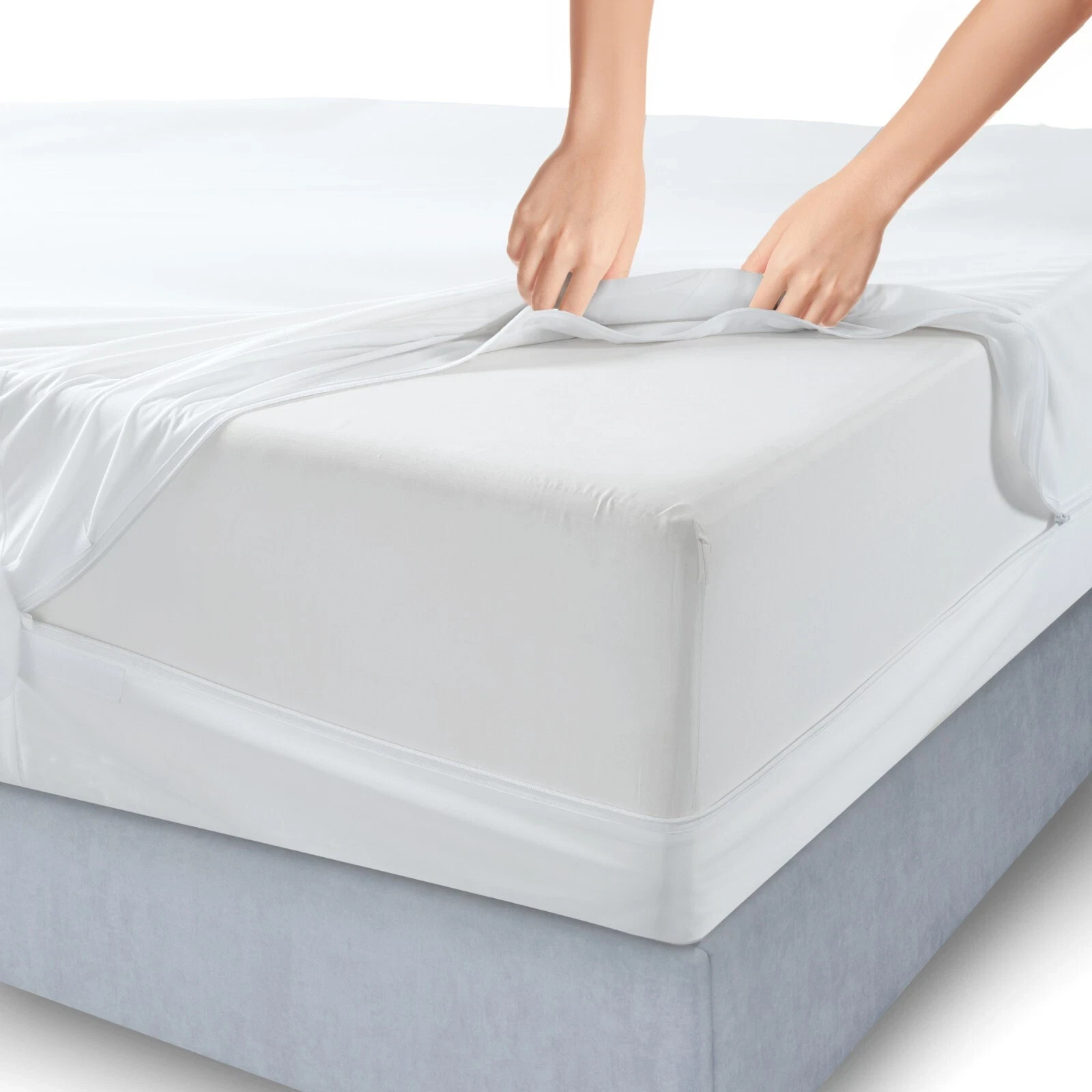 Zippered Mattress Encasement Waterproof Protector Hypoallergenic Mattress Cover gallery
