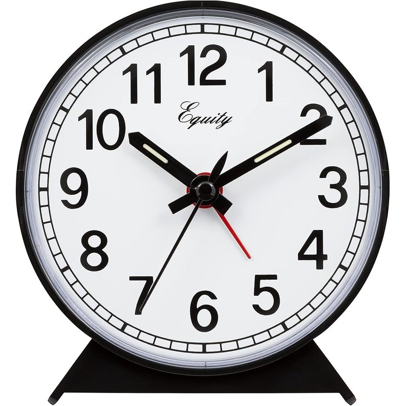 Classic Round Alarm Clock Manual Wind Up Loud Beep Luminous Numbers Indoor Use gallery