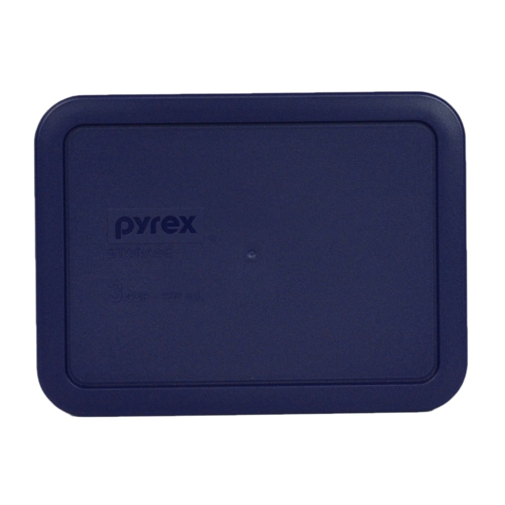Pyrex Rectangular 3 Cup Storage Lid Cover Blue 7210-PC New for Glass Dish