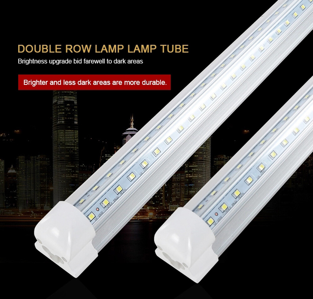 V Shape T8 LED Tube Light Fixture 2FT 4FT 5FT6FT 8FT COOLER Door LED Shop Light gallery