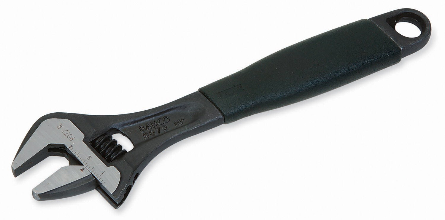 9073 R US 12" Adjustable Slim Head Wrench Scale Bahco Ergo® Black Finish New gallery
