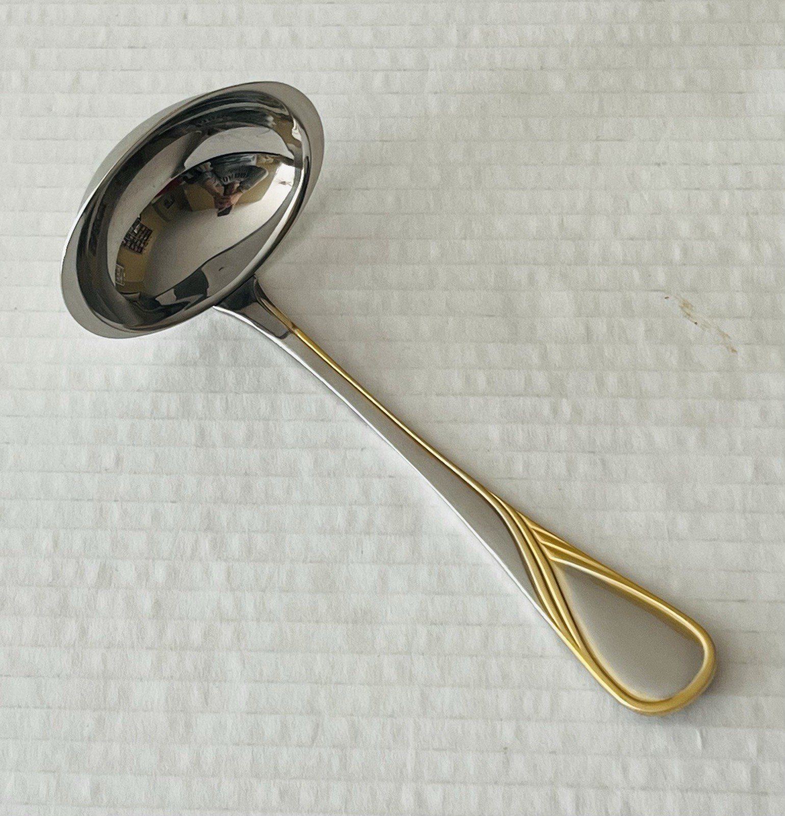 Gravy Ladle Stainless with Gold Accent Edelstahl Rostfrei Glossy gallery