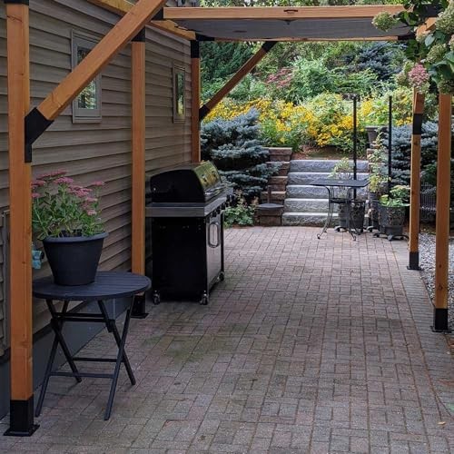 8Pcs 45 Degree Angle Brackets for Pergola Kits - Heavy-Duty Metal Gazebo 8 Pack gallery