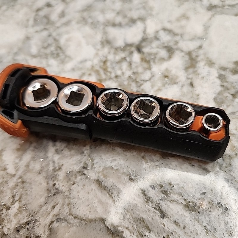 SAE ¼" Ratcheting Nutdriver Force 71630 Screwdriver Set Of Sockets In The Handle gallery