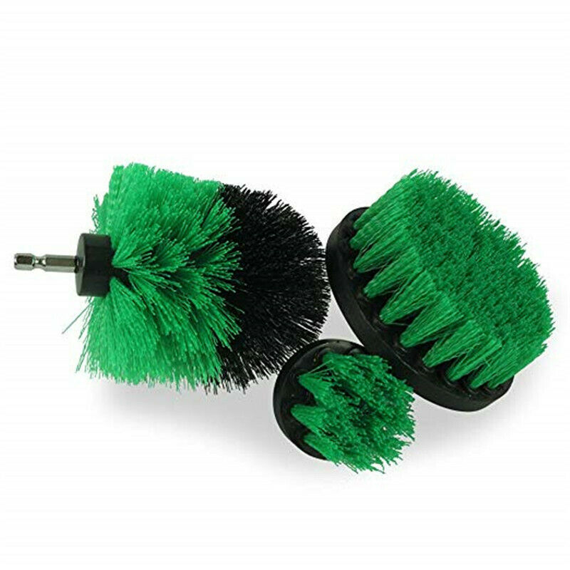 Drill Brushes Set 3pcs Tile Grout Power Scrubber Cleaner Spin Tub Shower Wall gallery