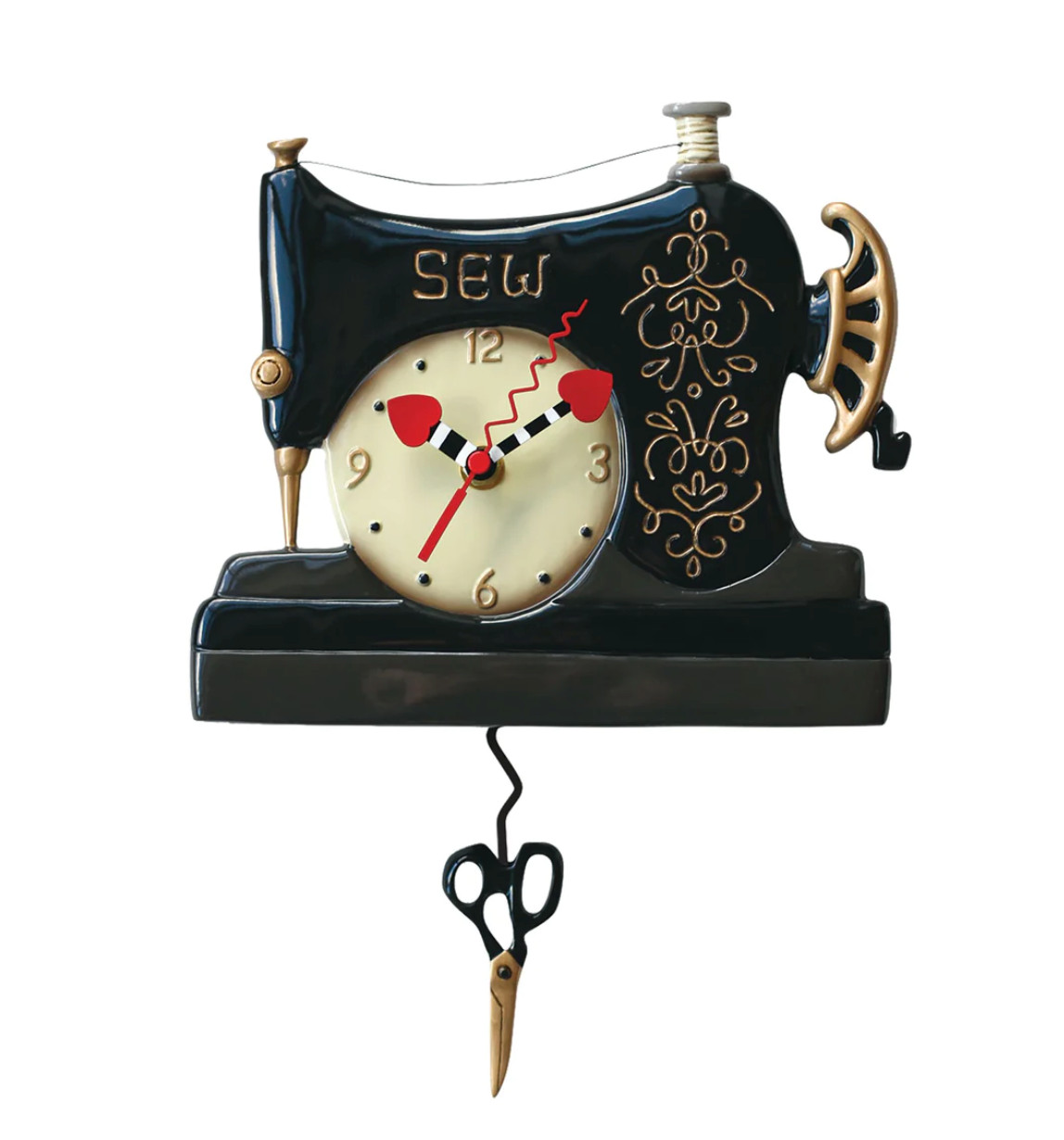 Allen Designs Vintage Stitch Clock Standard Wall Clock gallery