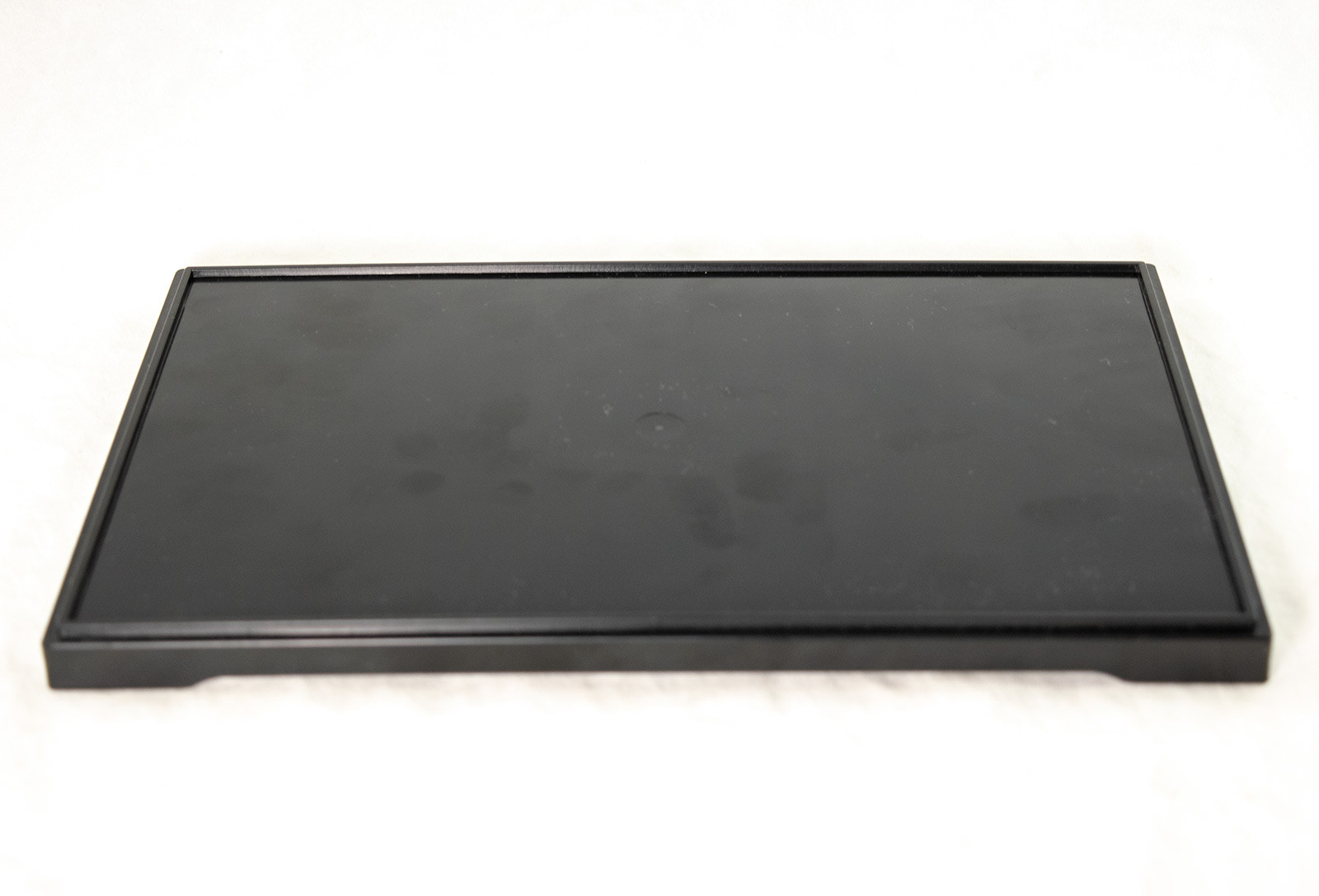 10" Japanese Rectangular Black Plastic Humidity Tray for Bonsai & House Plants gallery