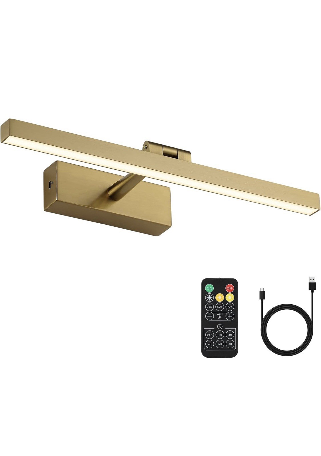 Battery Operated Picture Light Wireless Gallery Light with Remote Control Rec... gallery