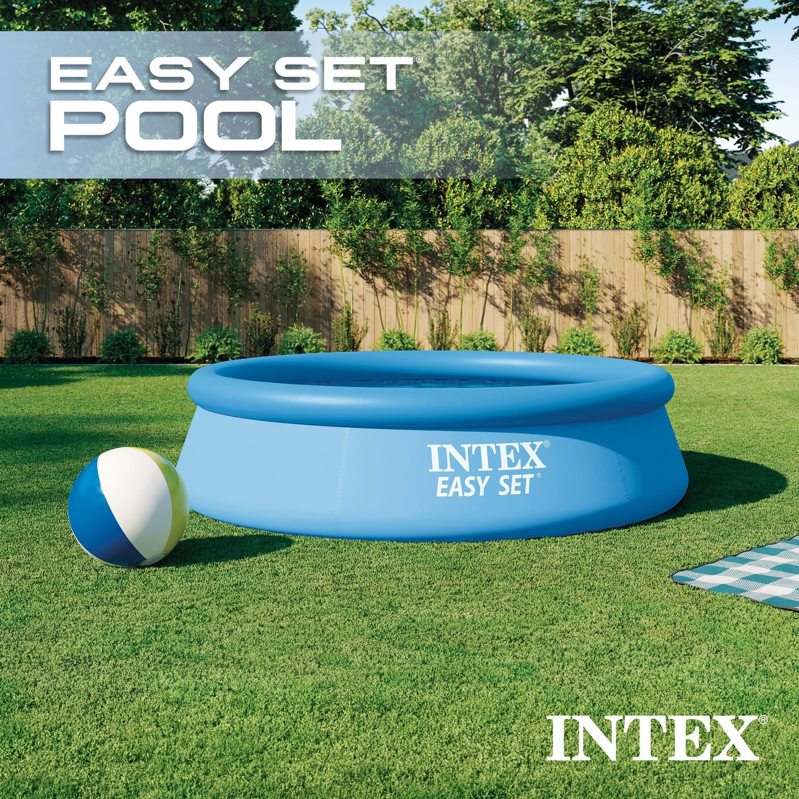 Intex 28120EH Easy Set Inflatable Swimming Pool 10ft x 30in Puncture Resistant gallery