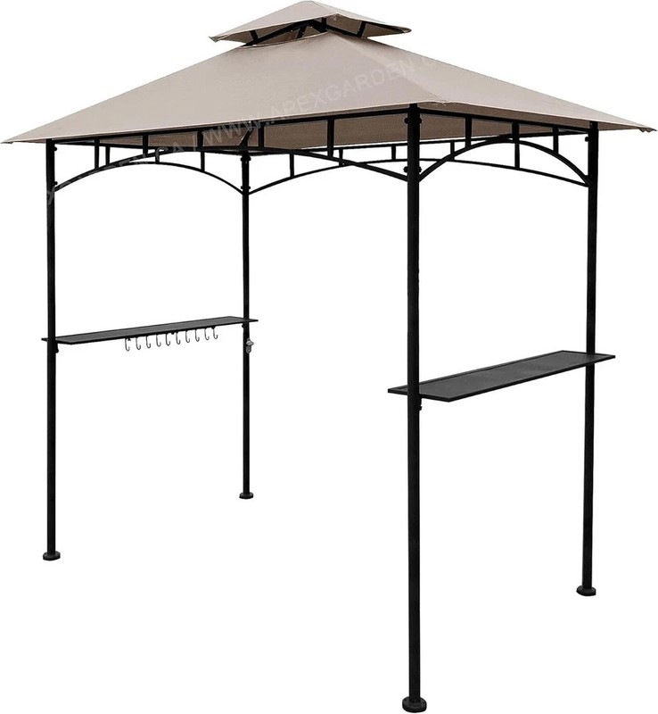 5FT x 8FT Double Tiered Replacement Canopy Grill BBQ Gazebo Roof Top, for Gaz... gallery