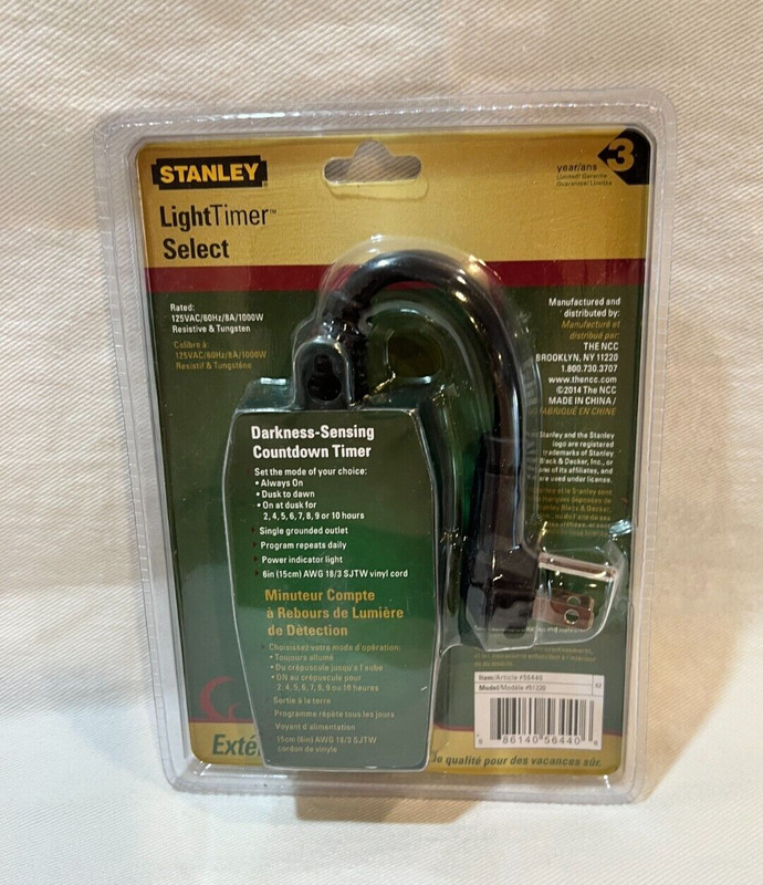 Outdoor Darkness Sensing Countdown Timer Stanley LightTimer Select gallery