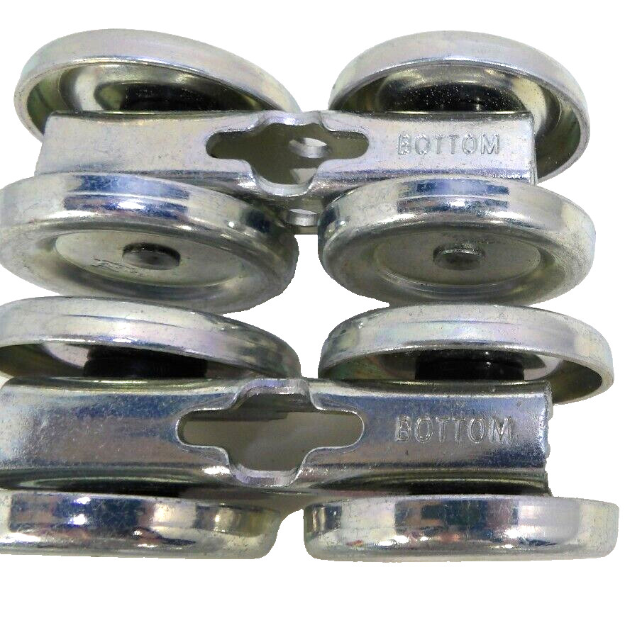 NATIONAL HARDWARE Box Rail Hangers, 2 BOTTOM rollers, brackets & bolts NEW gallery