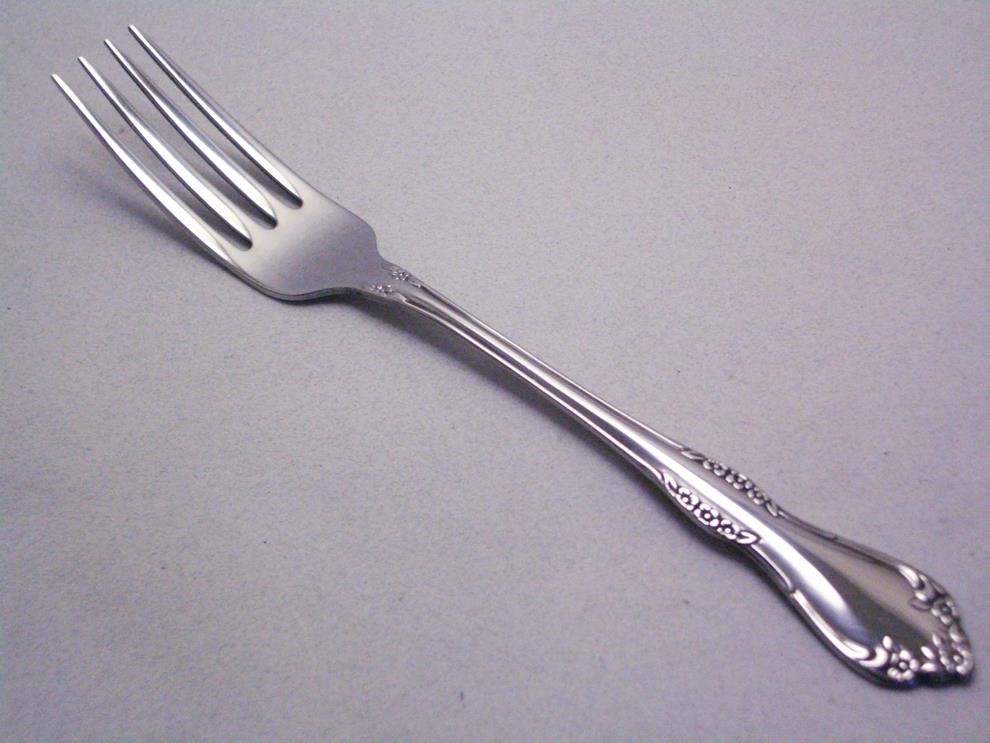 Oneida Rogers WOODCREST AMADEUS MANSFIELD Glossy Dinner Fork 7 1/4" Stainless gallery