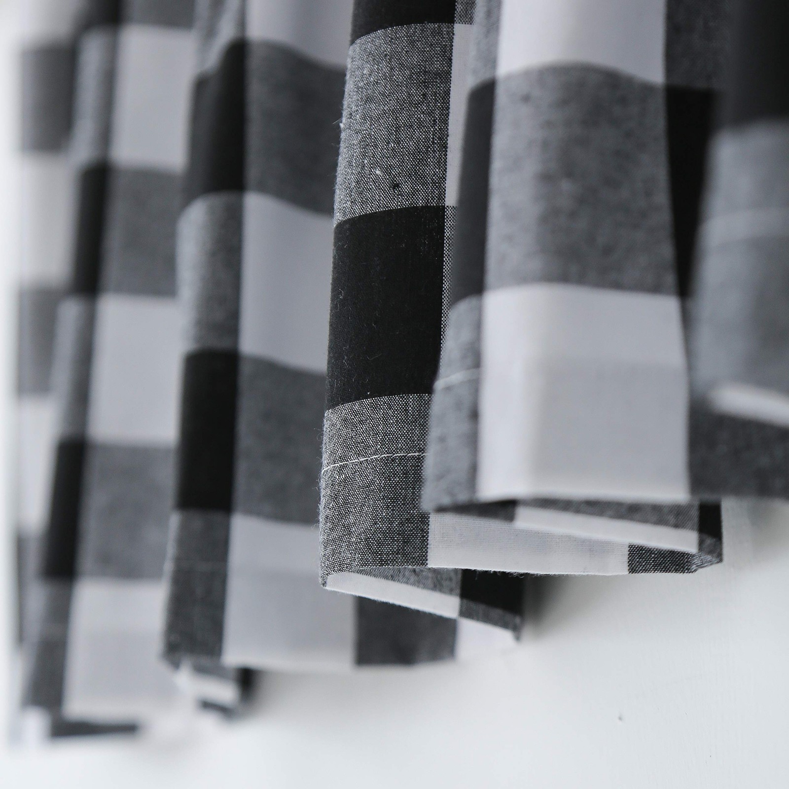 Buffalo Check Kitchen Tier Curtain 54 x 36 inches Long Plaid Gingham Rod Pock... gallery