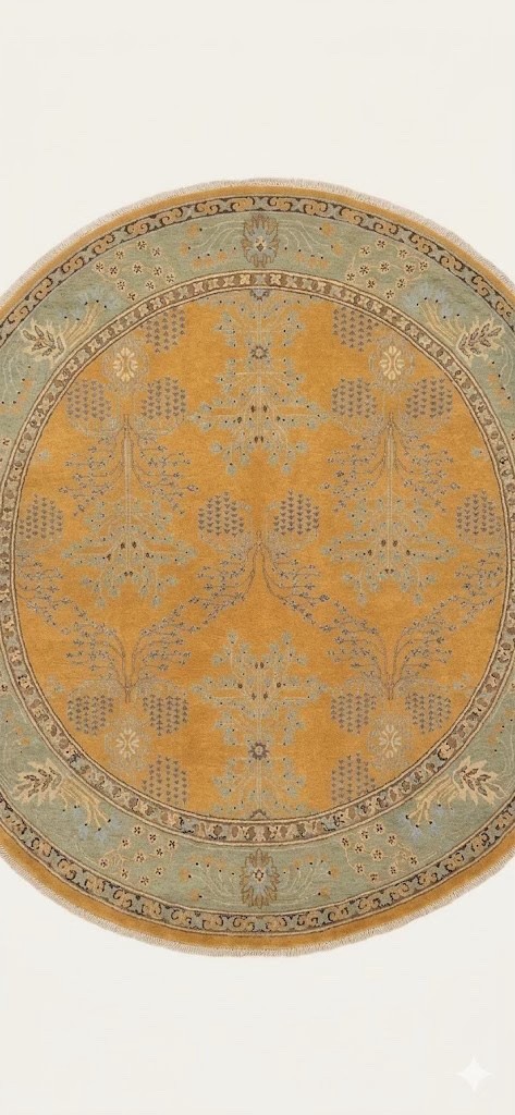 Multi Size Gold Brown Hand Tufted Arts & Crafts/Mission Donegal Wool Area Rug gallery