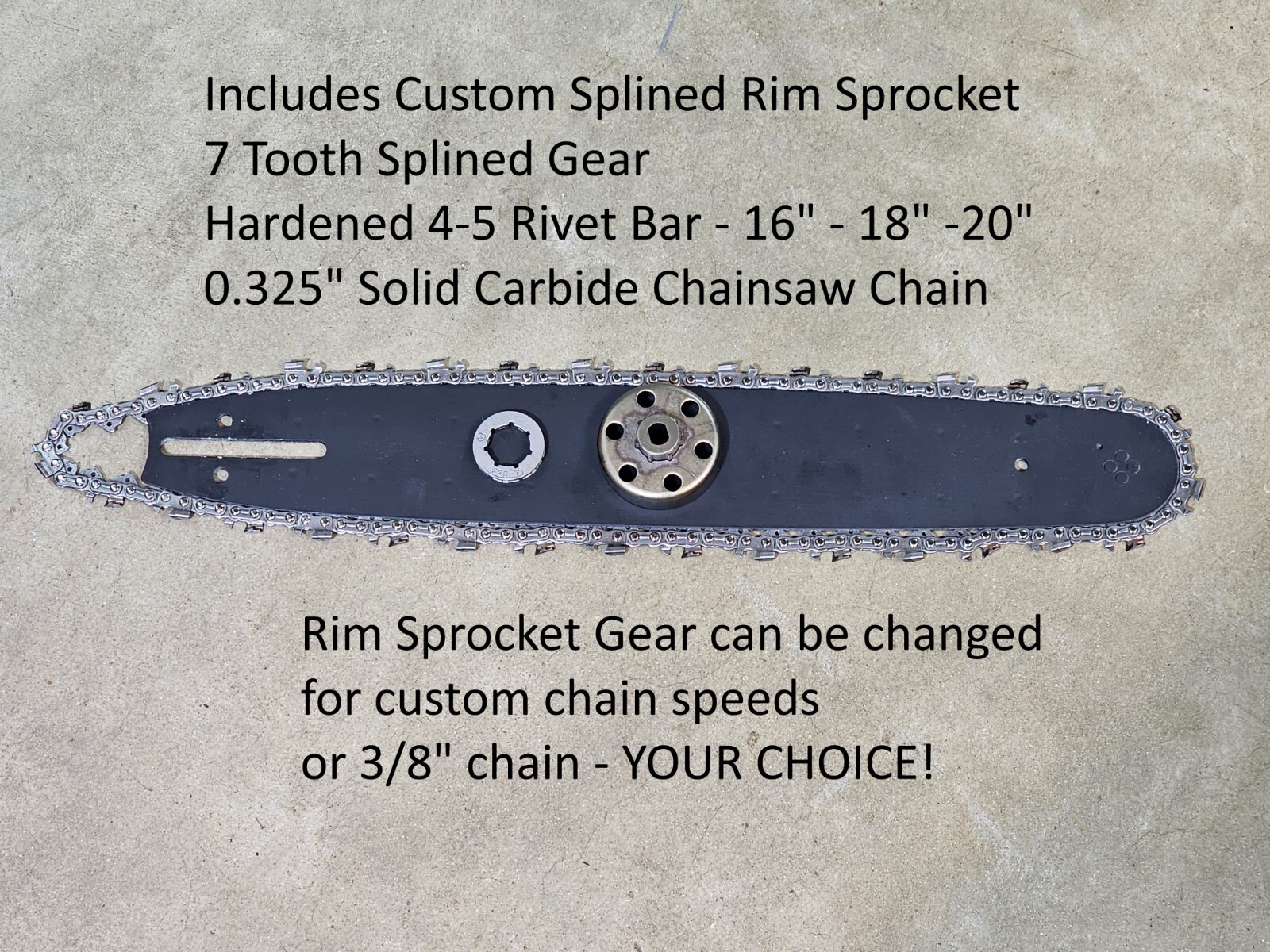 Rim Sprocket Fits TOP HANDLE 2826-20 Milwaukee M18 Fuel ChainSaw 16-20" Bar!! gallery
