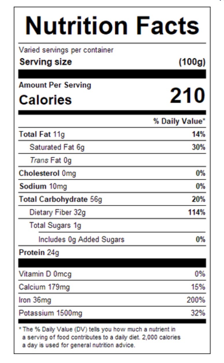 Cacoa Powder Raw All Natural Premium Grade Unsweetened Cocoa~8.oz Super Food gallery