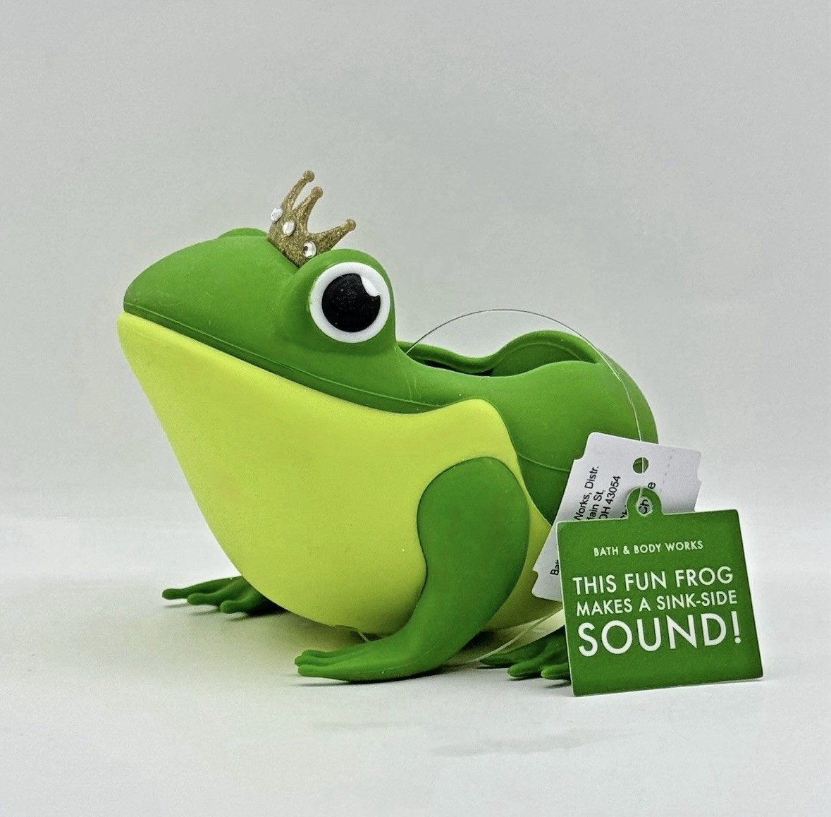 Bath & Body Works Frog Prince Foaming Soap HOLDER Green W Crown Tiana CROAKS!! gallery