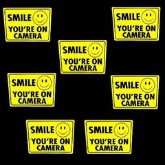 Camera Window Warning Sticker Signs For Home Waterproof Surveillance Decals Lot
