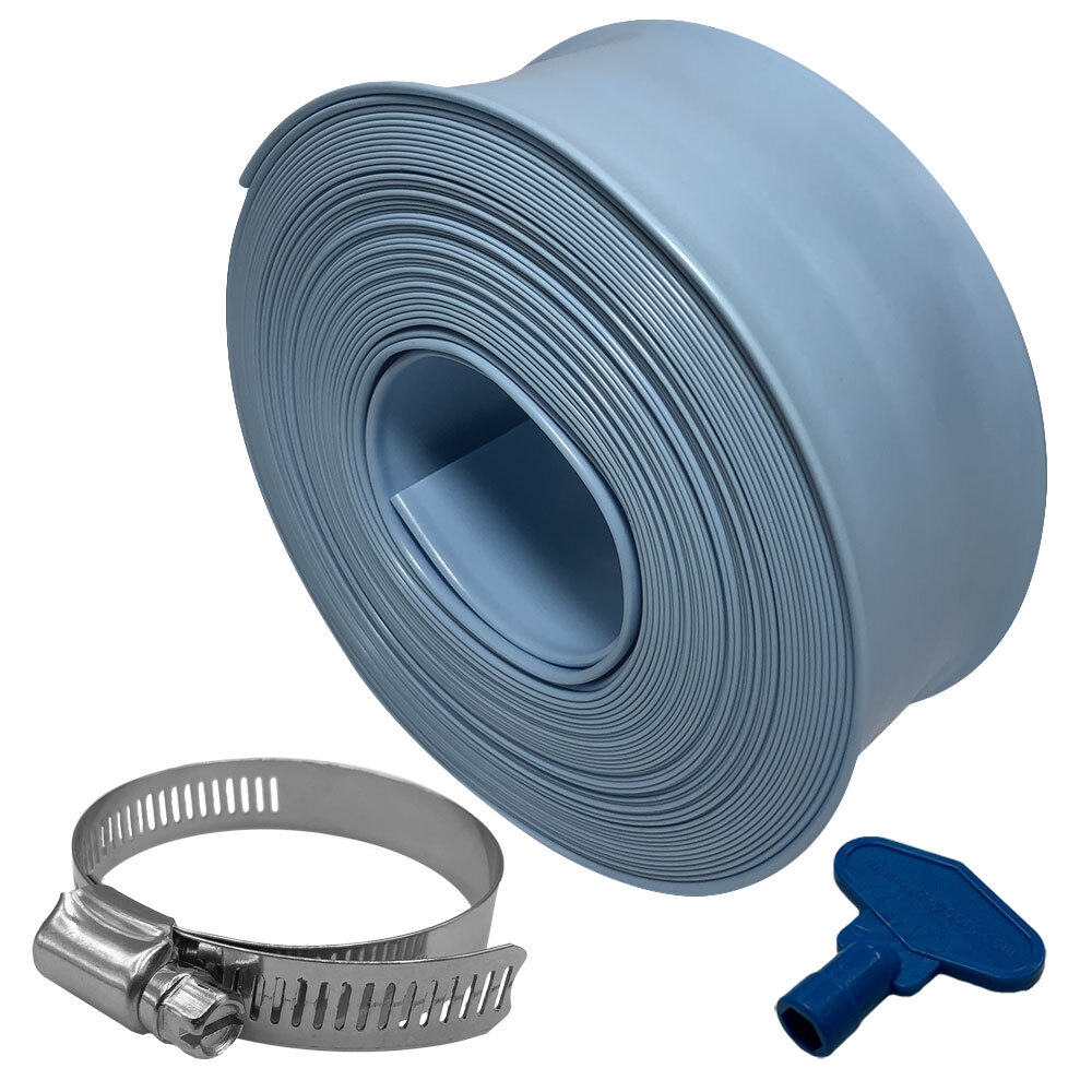 Puri Tech Durable Pool Backwash Hose Includes Clamp and Key 2 inch x 50 feet gallery