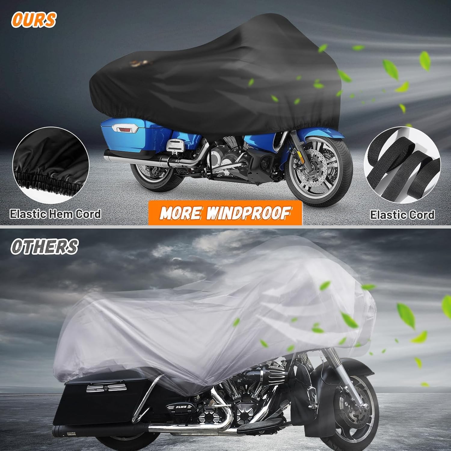 Motorcycle Cover Premium Waterproof Outdoor All Weather P Size: 97 Full Cover gallery