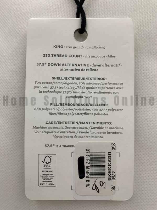 Pottery Barn Sleepsmart Regulating Down Alternative 3.75 Mattress Pad King T1205 gallery