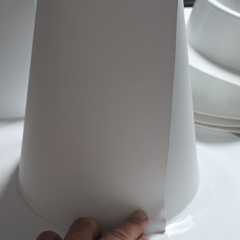Split Tpo pipe flashing , conical gallery