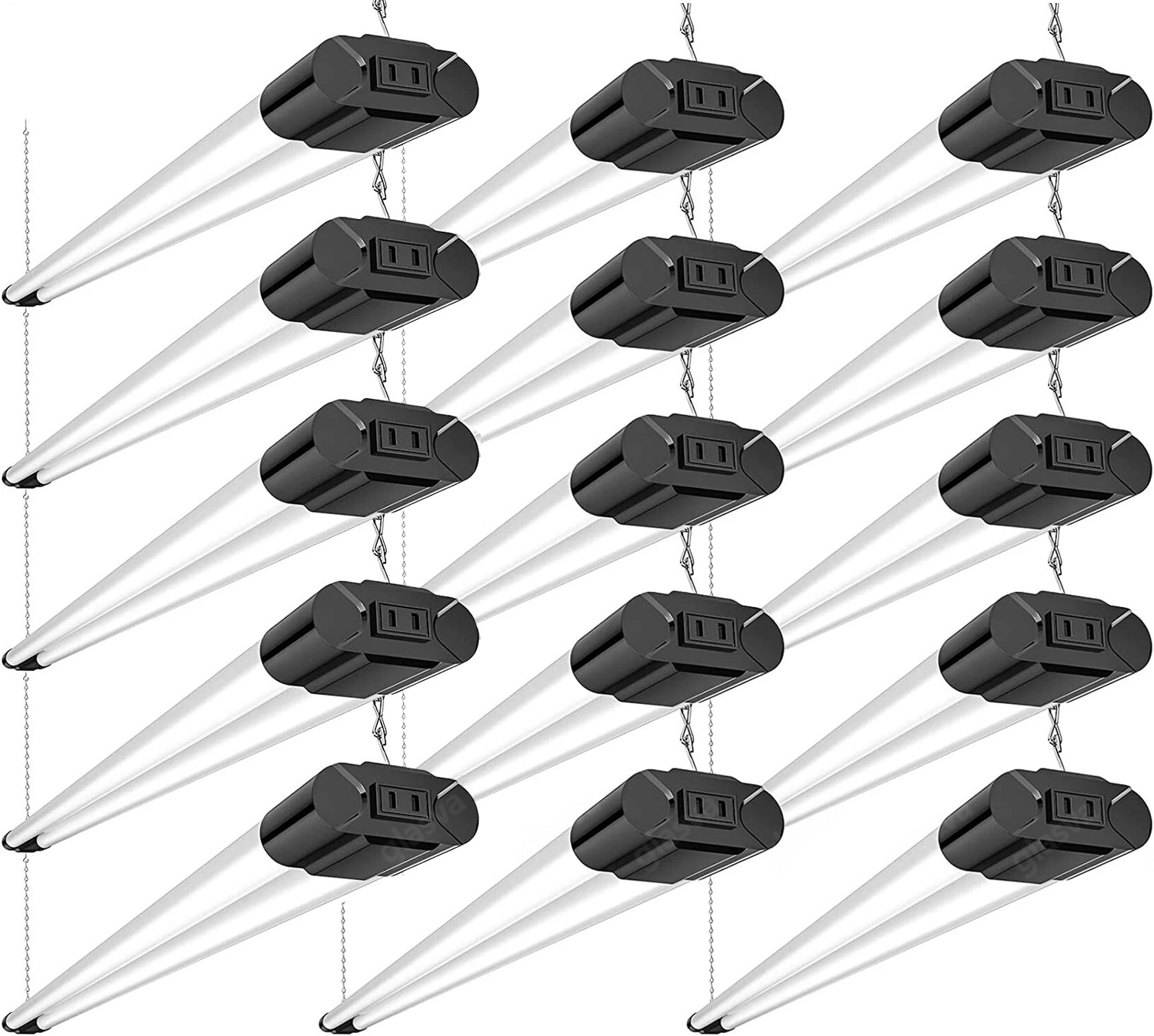 1 - 20Pack 4FT Linkable LED Shop Light for Garage, 4400lm Utility Light Fixture gallery