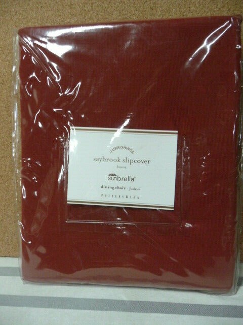 Pottery barn Saybrook Outdoor Dining Chair cushion cover Terracotta multiples gallery