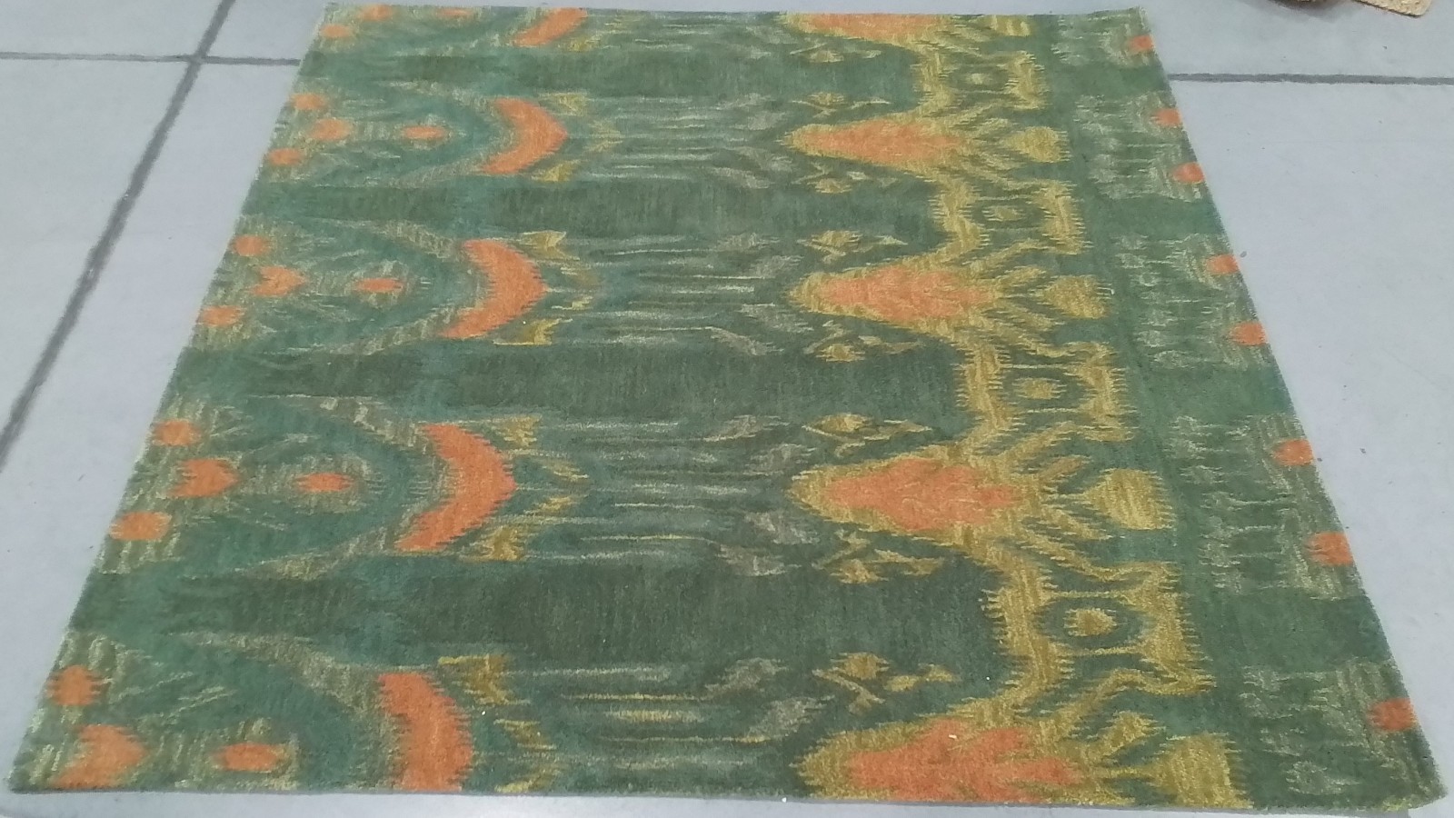 OLIVE GOLD 6'-0" x 6'-0" Broken Thread Rug, Reduced Price 1172780232 IKT464B-6SQ gallery