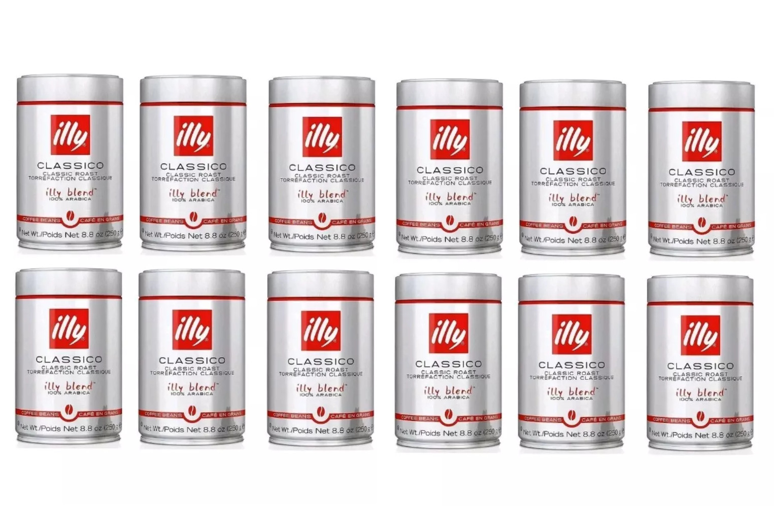 Illy Classico Whole Bean Coffee Medium Roast 8.8oz-EXP 12/2024-12 PK-GREAT PRICE gallery