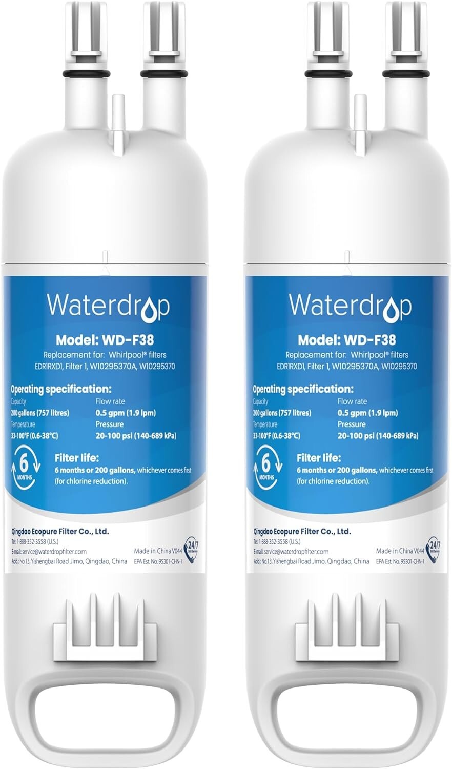 Waterdrop MB-F38 Water Filter, Replacement for Kenmore® 46-9081, 46-9930(2) gallery