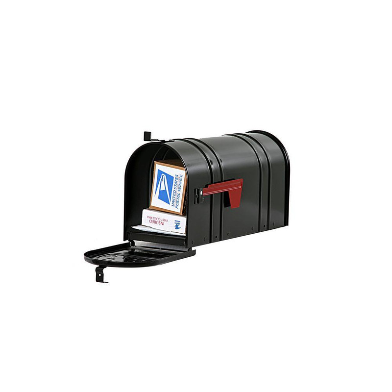Post-Mount T2 Mailbox, Black | Stylish Outdoor Mail Storage gallery