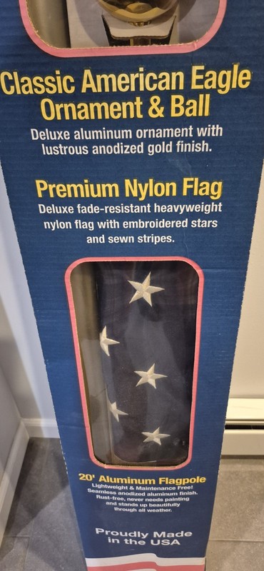 Annin Flagmakers Premium Flag and Pole Set 4x6 20ft Pole With Eagle Topper gallery