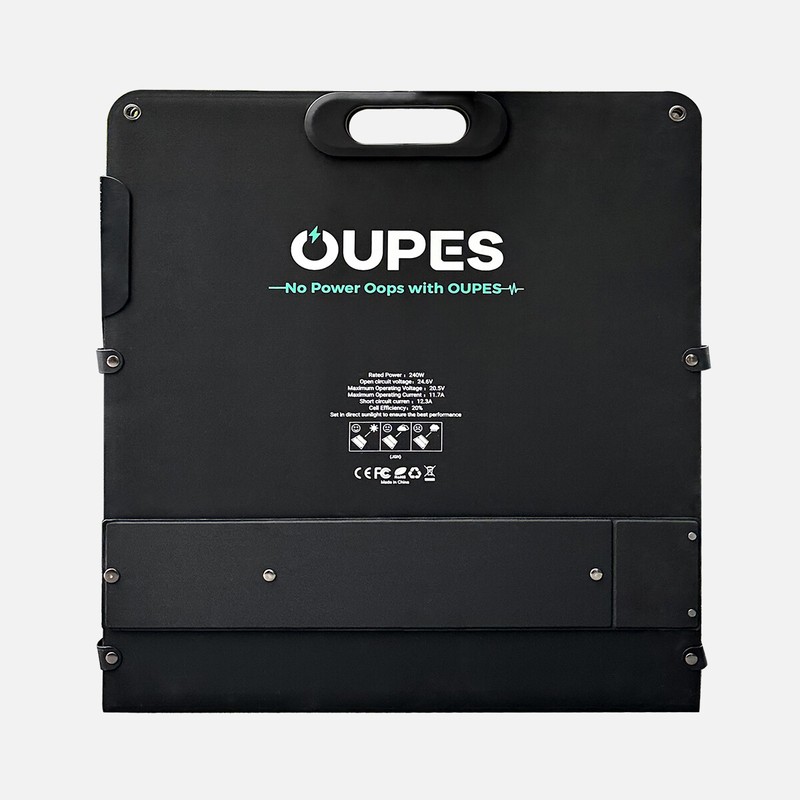 OUPES 100w Solar Panel Portable Foldable for Solar Power Station RV gallery