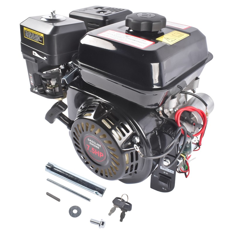 Electric Start Horizontal Engine 4-Stroke 7.5HP 212CC Go Kart Gas Engine Motor gallery