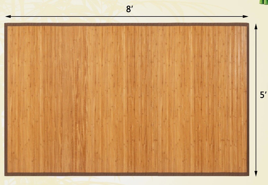5 Ft X 8 Ft Bamboo Floor Mat Area Rug Floor Rug Indoor Carpet Living Room Home gallery