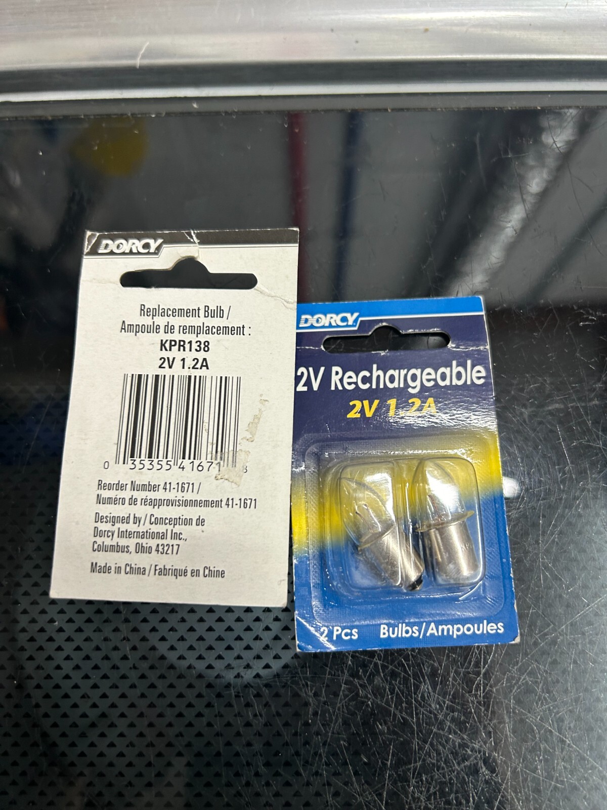 New 2-Packs (4 Bulbs) Dorcy Rechargeable Flashlight Light Bulb 2V 1.2A KPR138 gallery
