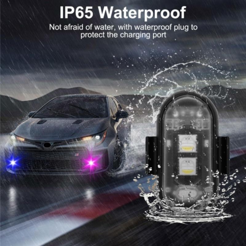 6/2 Pieces Wireless Led Strobe Lights with Remote, 8 Colors Wireless Led Lights gallery