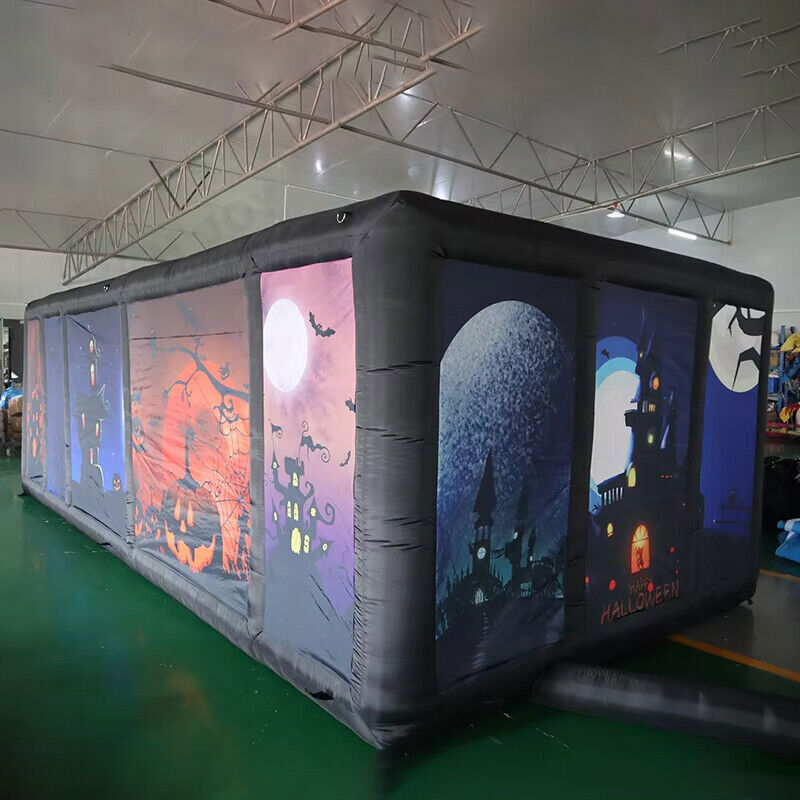 Inflatable Halloween Haunted House Outdoor Inflatable Labyrinth Maze Game gallery