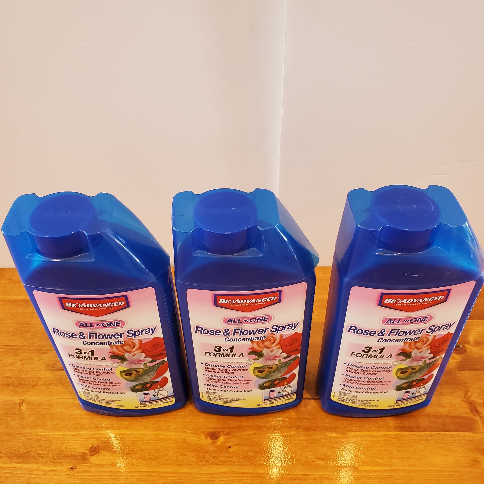 Bioadvanced All-in-One Rose & Flower Care Concentrate Spray 32oz - Lot of 3 gallery