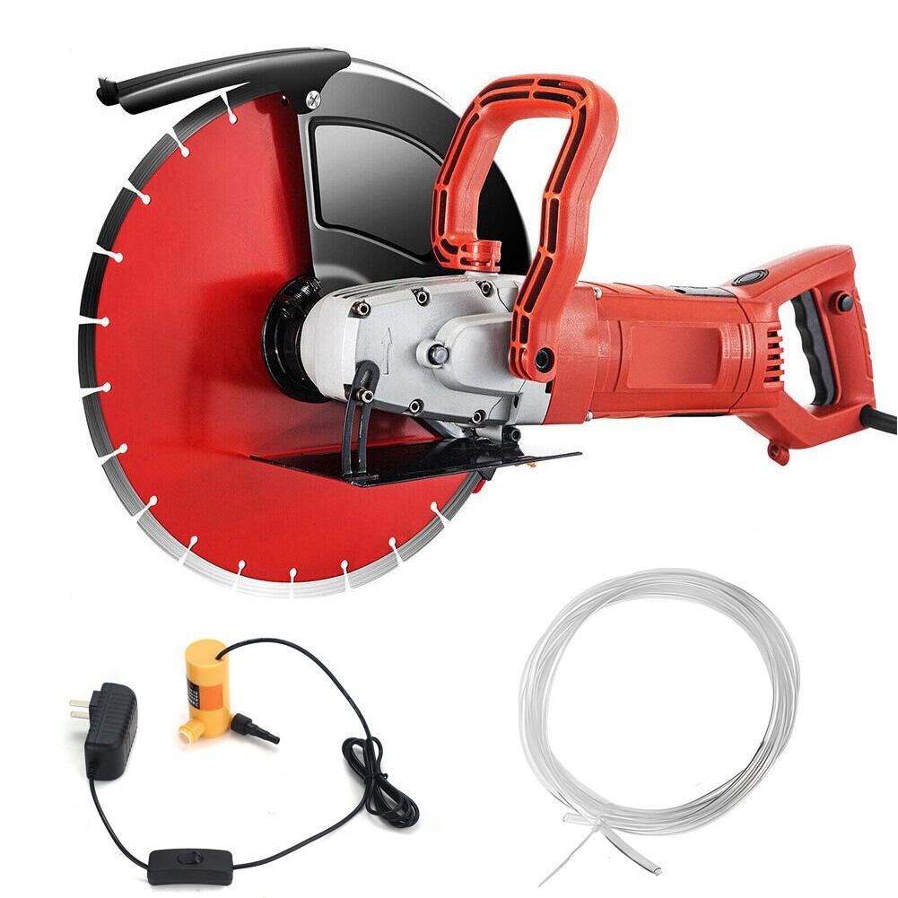 iMeshbean 14'' Portable Electric Concrete Saw with Water Pump and Blade Wet/Dry gallery