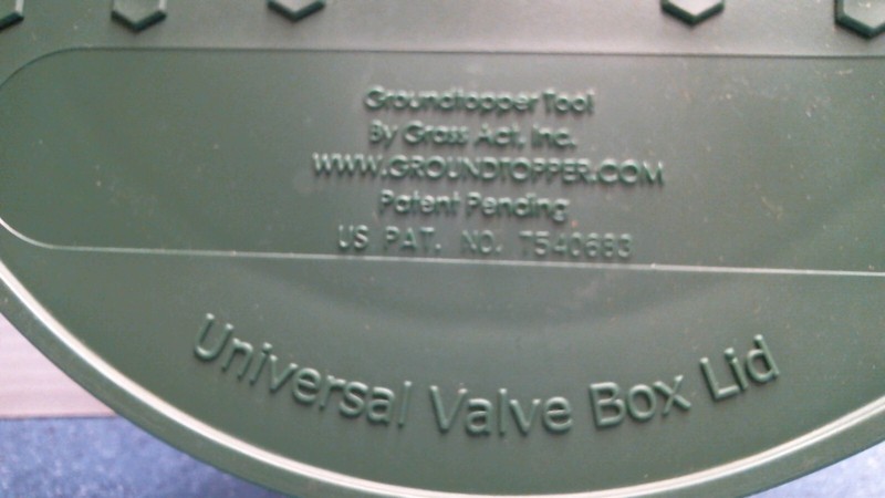 Ground Topper Universal Valve Box Lid, Green, 10" (00201) FS gallery