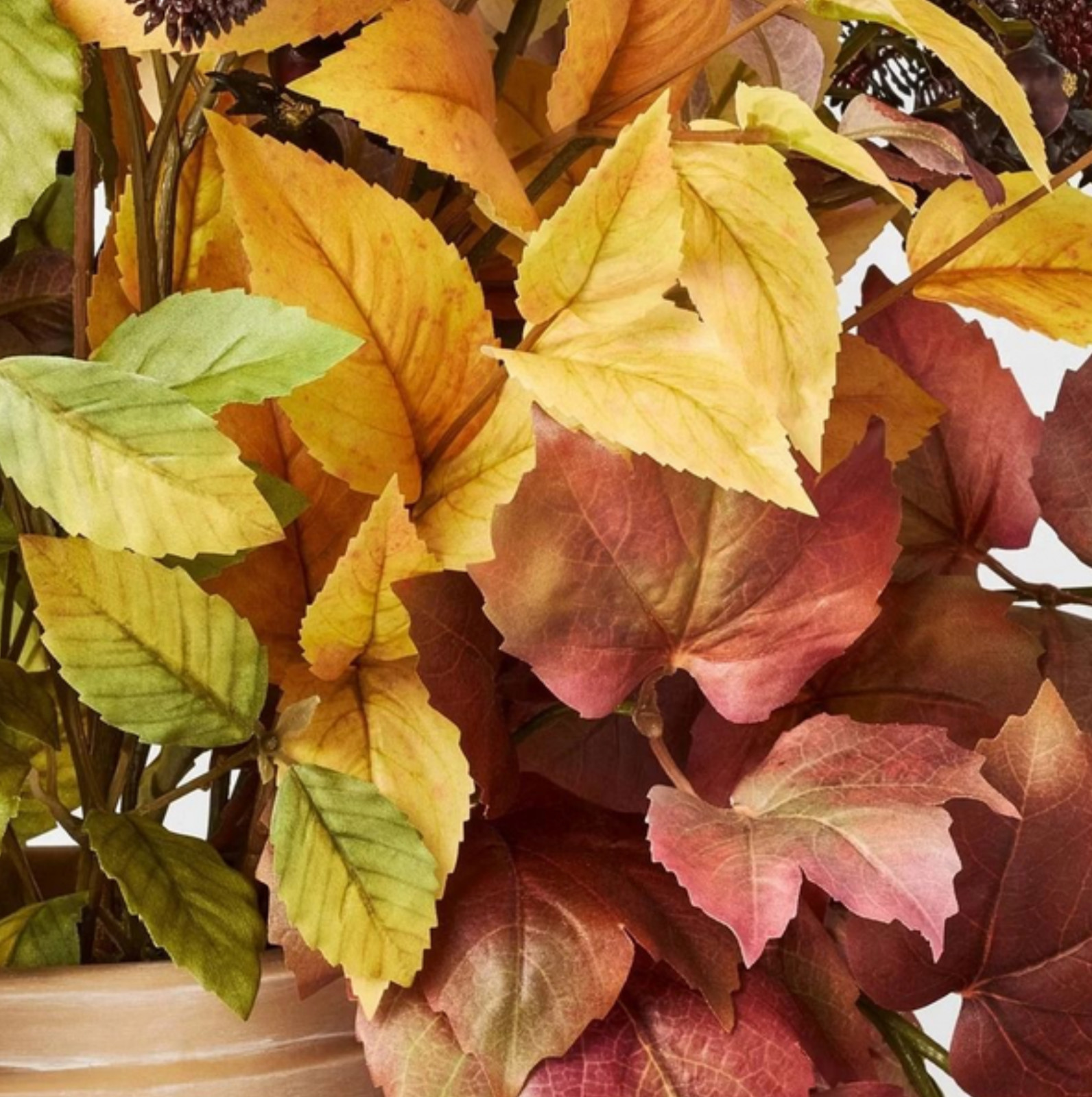 31" NEW WITH TAGS FALL LEAF STATEMENT ARRANGEMENT THRESHOLD CENTERPIECE XL gallery