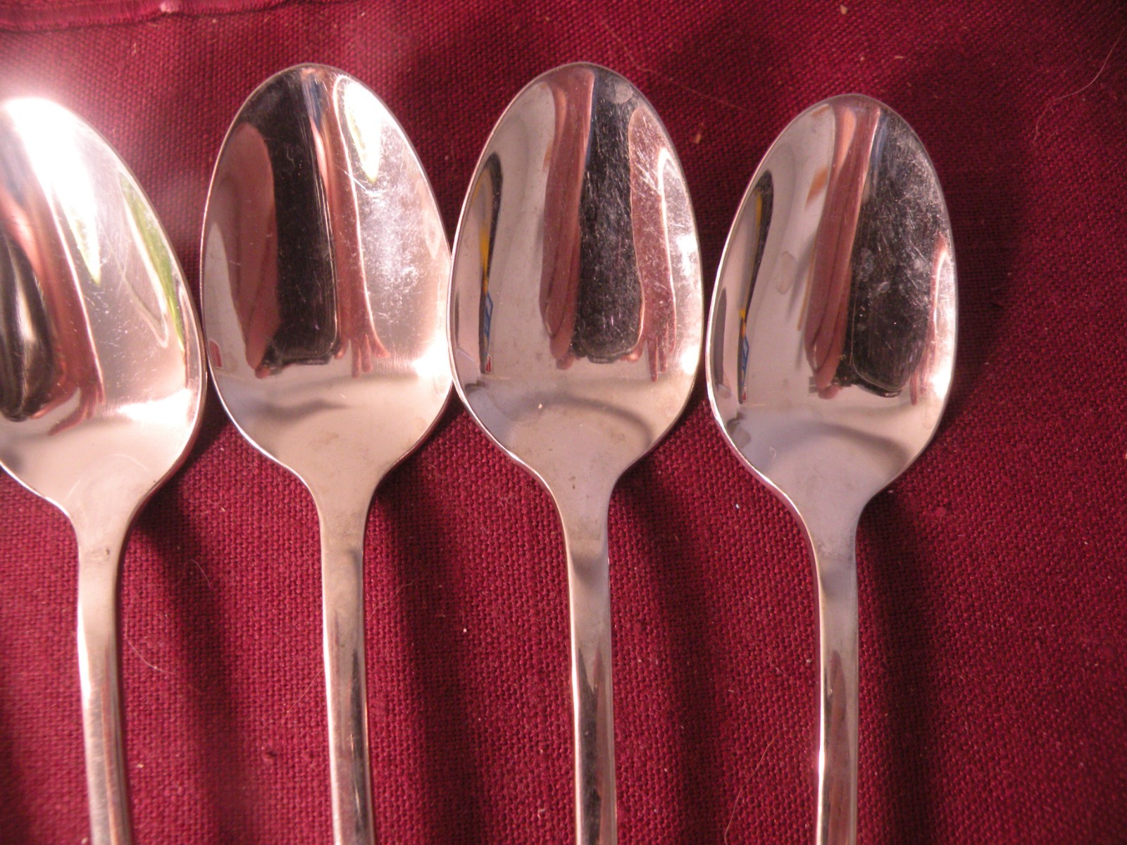 Set Of 6 Oneida Community CIMARRON Stainless Iced Teaspoons 7 1/2" gallery