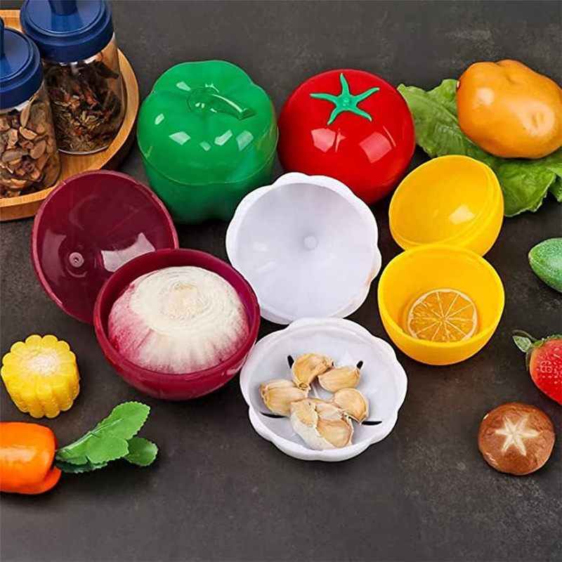 5Pcs Vegetable Storage Boxes Fruit Fresh Keeping Containers Reusable Plastic Set gallery