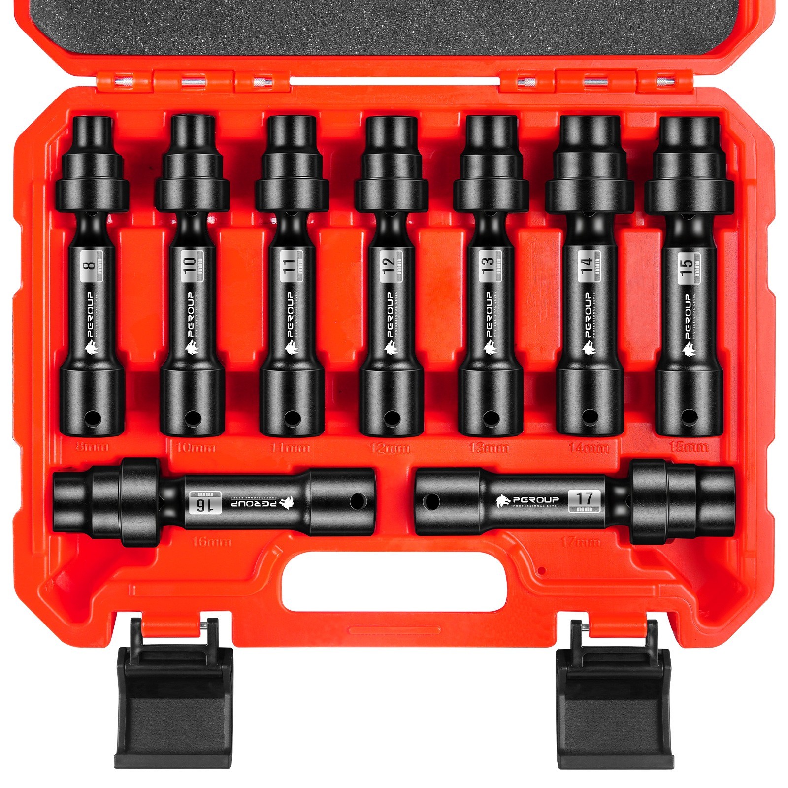 9-Pcs 1/2'' Drive Driveline Limited Clearance Socket Set，12-Point Metric Sockets gallery