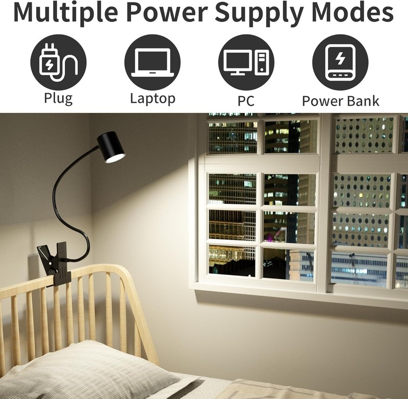 Highly Efficient LED Reading Light with 360° Flexibility & Eye Protection gallery